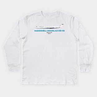 McDonnell Douglas MD-88 - Direct Air Kids Long Sleeve T-Shirt